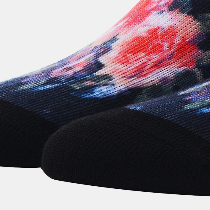 3 Pairs Rose Pattern Crew Sublimated 360 Printed Socks Test Sample